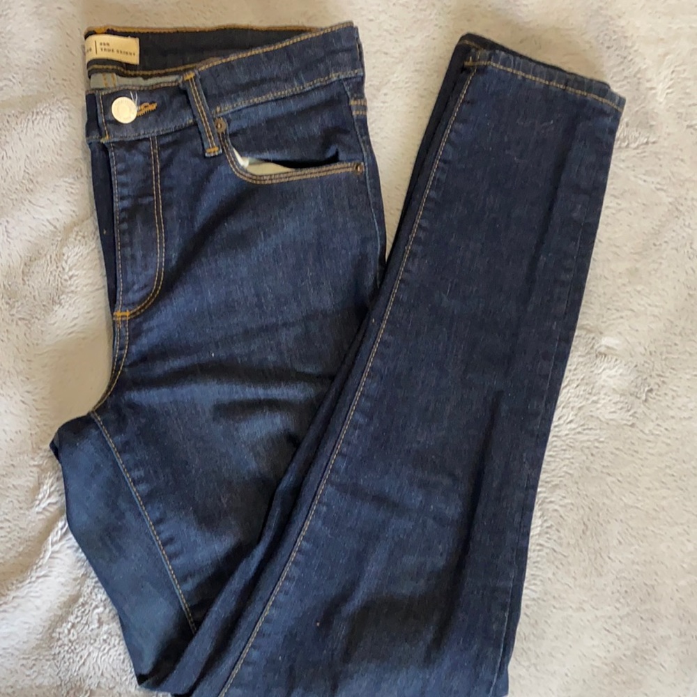 GAP jeans 28 regular, true skinny.